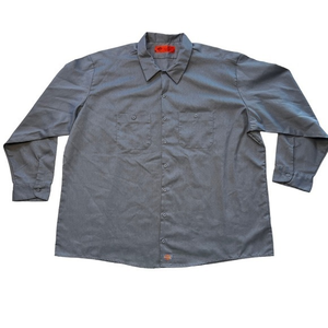 Dickies Men’s 5XL Industrial Work‎ Shirt Long Sleeve 0511 Orange Label